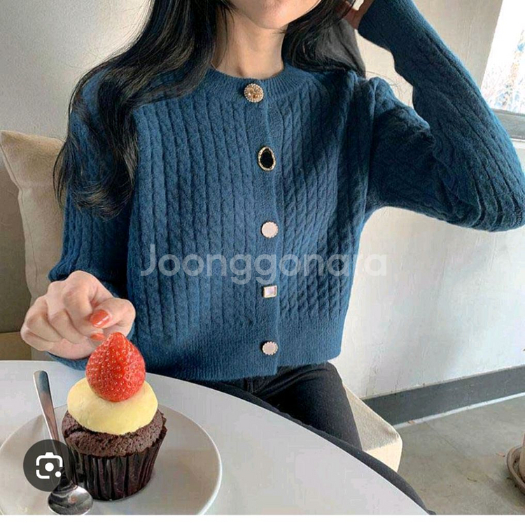 빈티지 가디건--0