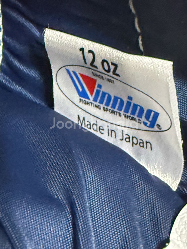 위닝 12온스 벨크로 글러브 화이트 색상--7