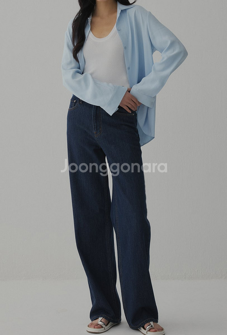 몽또또 데님 벨벳 팬츠--0