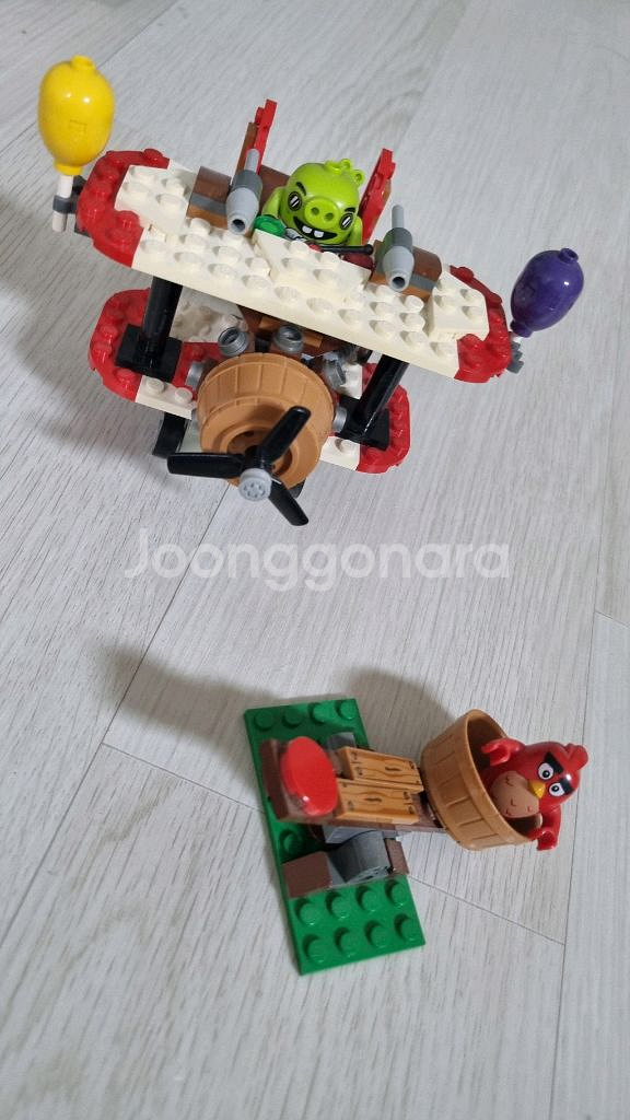 레고 앵그리버드 피그 비행기 공격--0