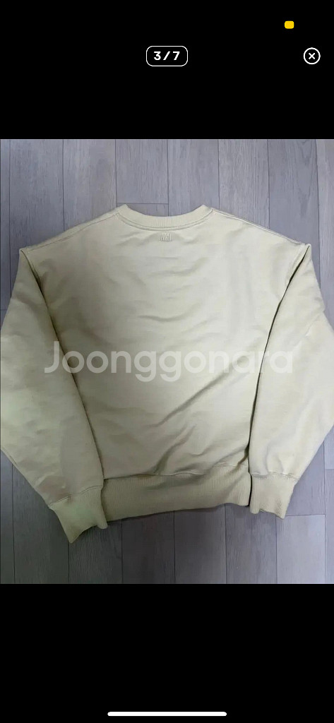 정품 아미 매장판 하트로고 맨투맨--2