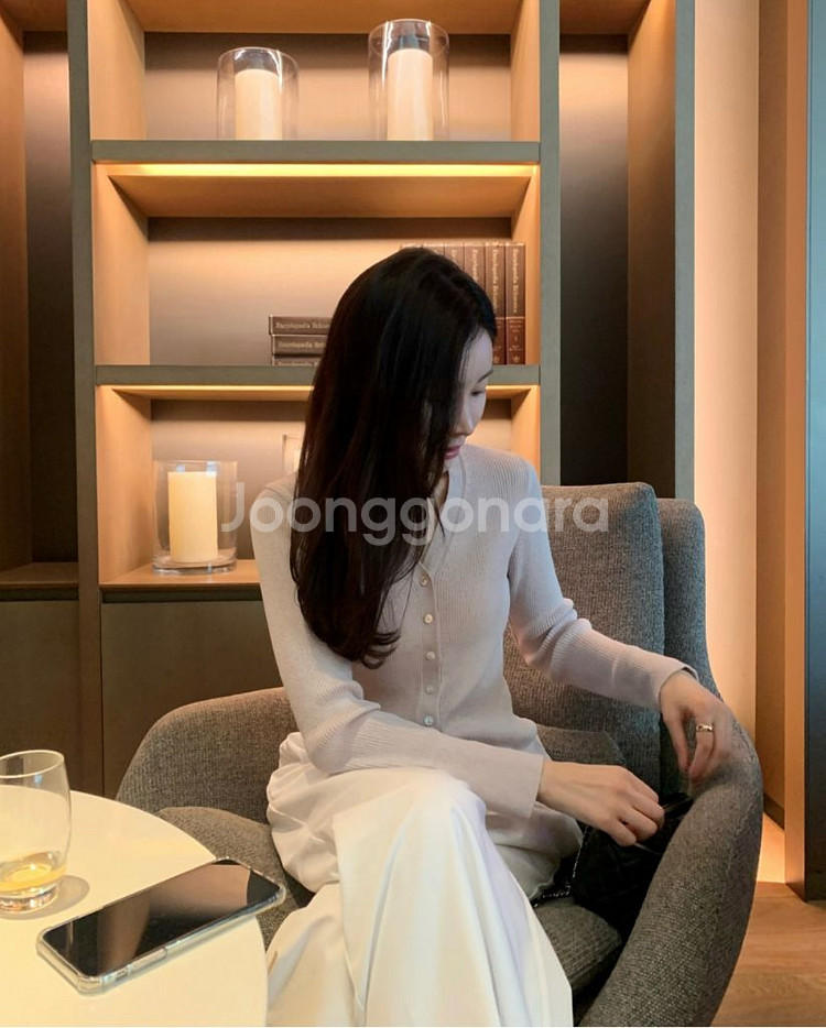 아일 aisle 가디건 새상품 화이트, 라벤더핑크--1