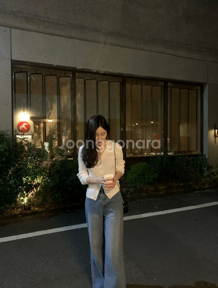 아일 aisle 가디건 새상품 화이트, 라벤더핑크--8