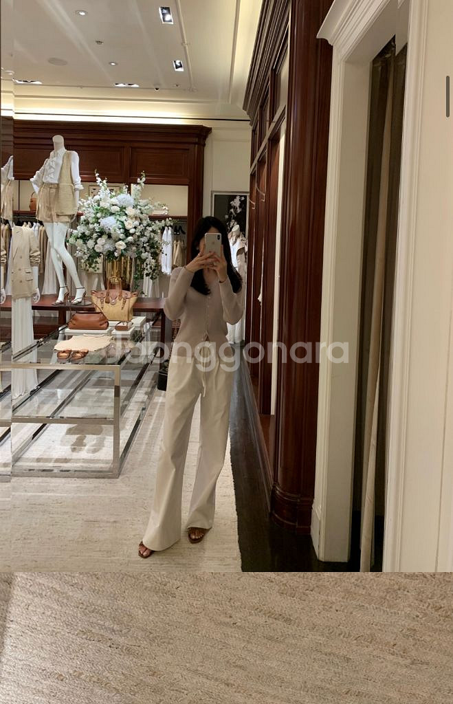 아일 aisle 가디건 새상품 화이트, 라벤더핑크--5