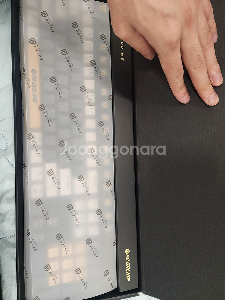 FC온라인 키보드 & 헤드셋 및 헤드스탠드 세트 새제품--0