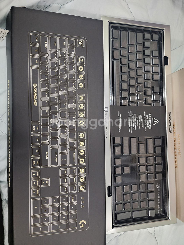 FC온라인 키보드 & 헤드셋 및 헤드스탠드 세트 새제품--2