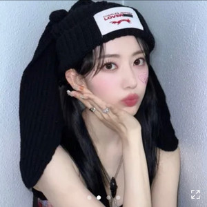 y2k 토끼 비니 모자 뉴진 모자