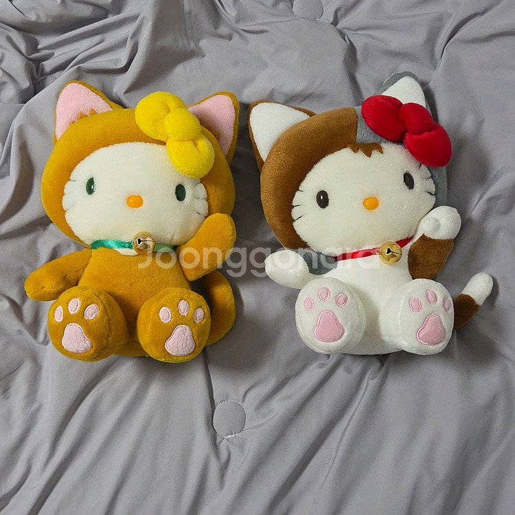 일괄)고전 키티 세계고양이의 날 인형 - 회갈색냥&치즈--0
