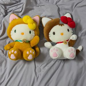 일괄)고전 키티 세계고양이의 날 인형 - 회갈색냥&치즈