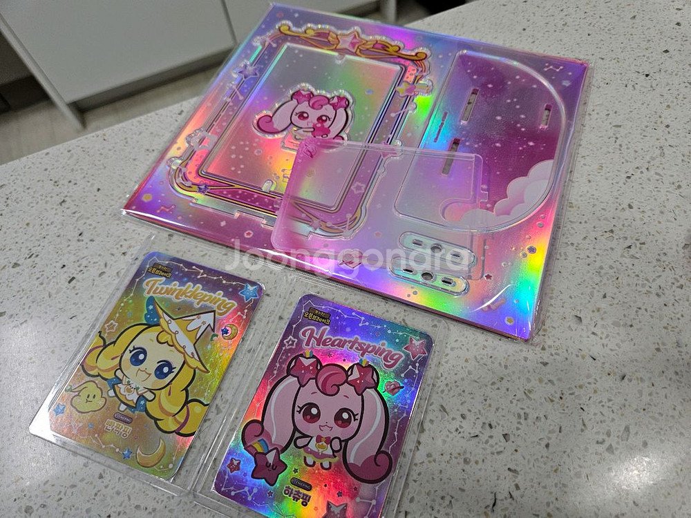 쿠키런 티니핑 콜라보 홀로그램 아크릴 스탠드 + 포토카--1