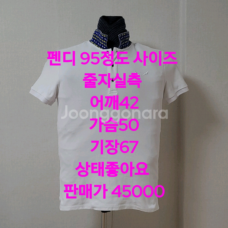 펜디 반팔티셔츠 정품--5