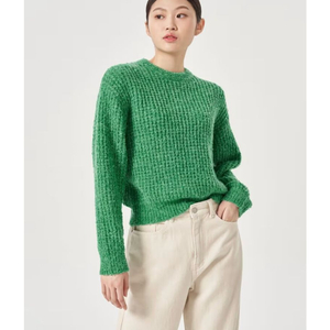 에잇세컨즈 조직감 니트 그린 S사이즈