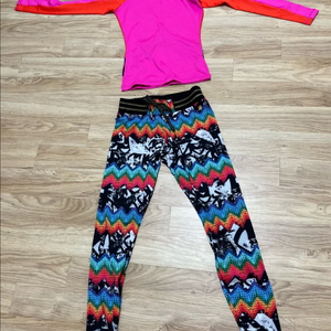 새제품) 록시 래쉬가드 다카인 워터레깅스 세트