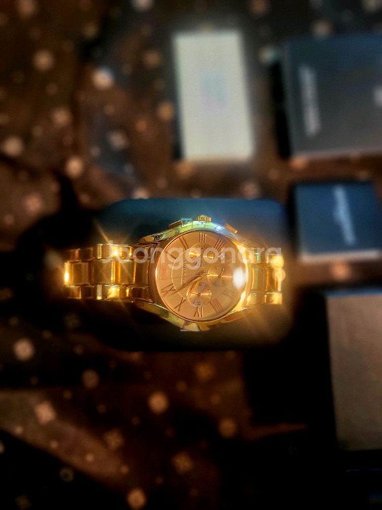 (미사용새제품) 엠포리오아르마니 로즈골드 메탈 남자시계--3