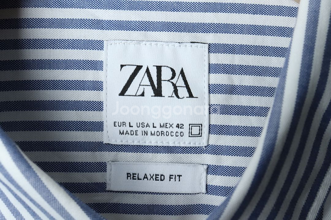 (L-XL) 브랜드빈티지 셔츠 남방 자라 스트라이프--4