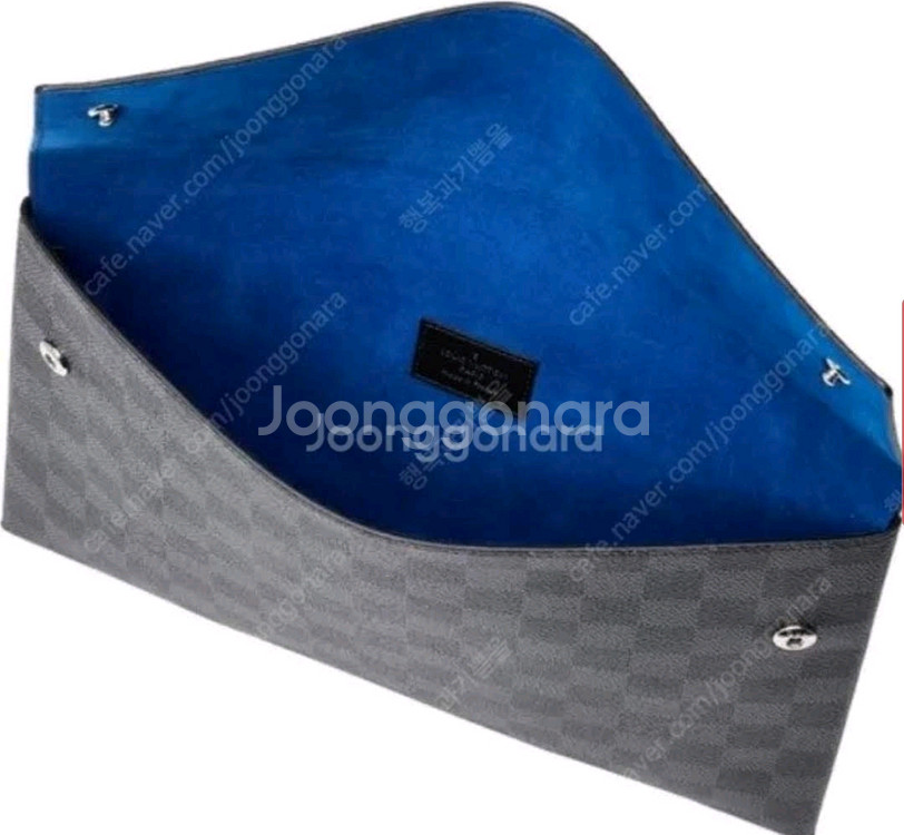 다미에 그라파이트 알파 파우치 클러치 2종세트 정품--2