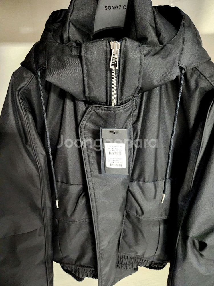 송지오옴므 SC30 후드 디터쳐블 돌먼 점퍼 패딩--3