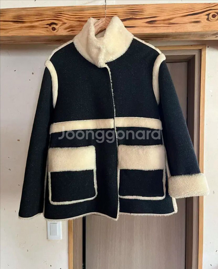 듀엘 양면 리버시블 퍼 무스탕 자켓--0