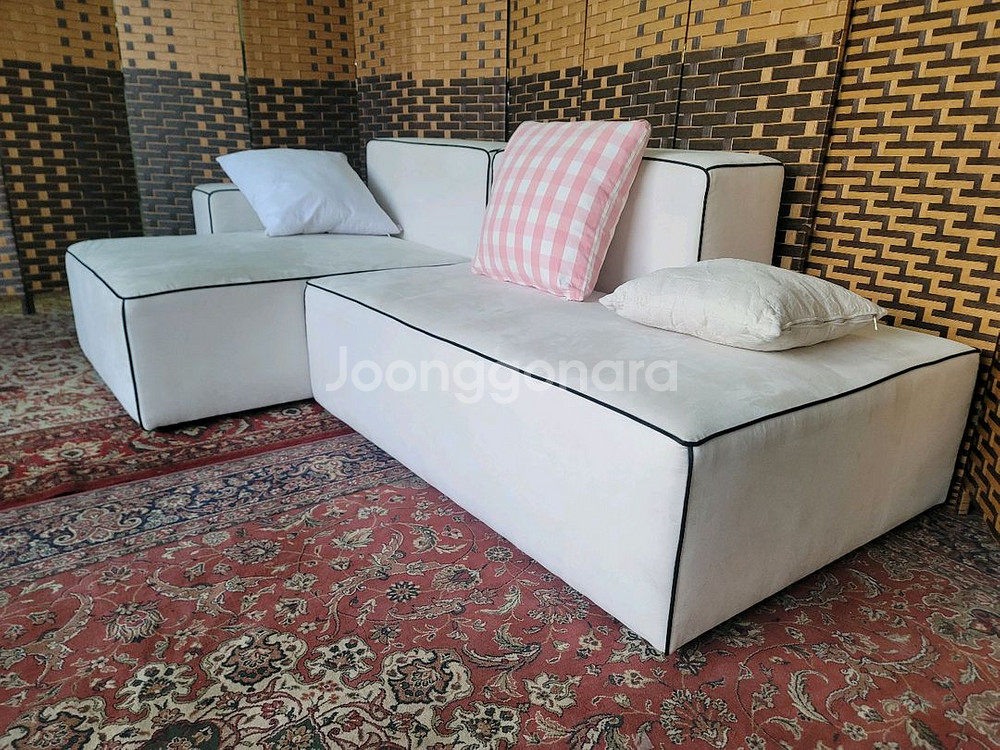 *아쿠아텍스* 패브릭 *미니카우치 *모듈 *소파--3