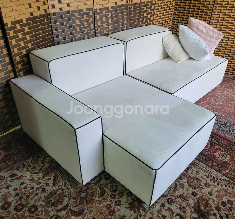 *아쿠아텍스* 패브릭 *미니카우치 *모듈 *소파--9