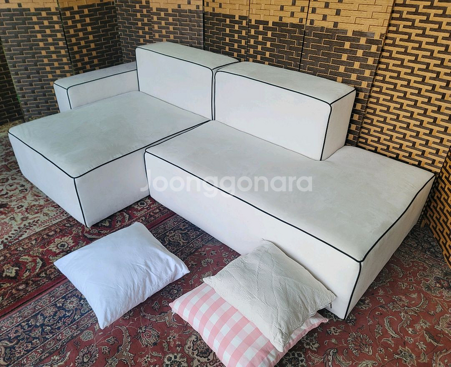 *아쿠아텍스* 패브릭 *미니카우치 *모듈 *소파--6