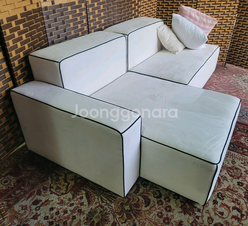 *아쿠아텍스* 패브릭 *미니카우치 *모듈 *소파--8