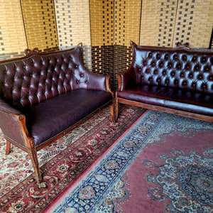 가리모쿠스타일*레트로*2인용*소파세트*SS급