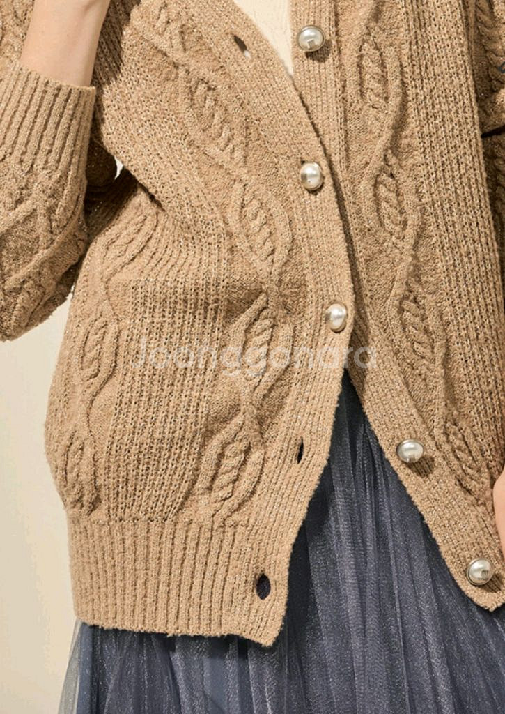 랑방컬렉션 블링블링 글리터 펄 가디건--2