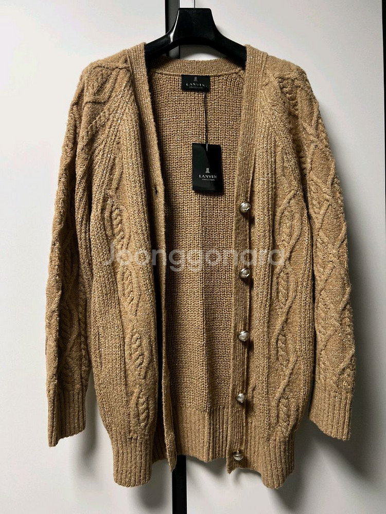 랑방컬렉션 블링블링 글리터 펄 가디건--4