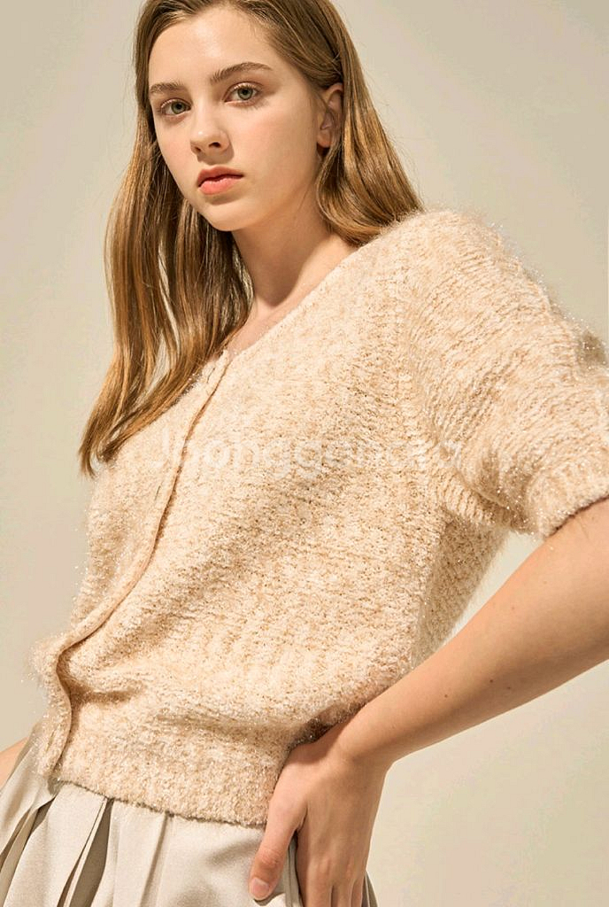 랑방컬렉션 블링블링 글리터 펄 가디건--1