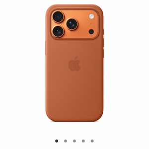 아이폰17프로 정품 실리콘 케이스 테라코타