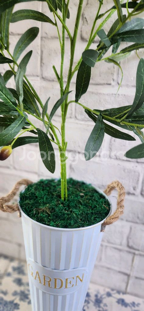 새상품)대형 올리브나무조화 대형철제 화분--5