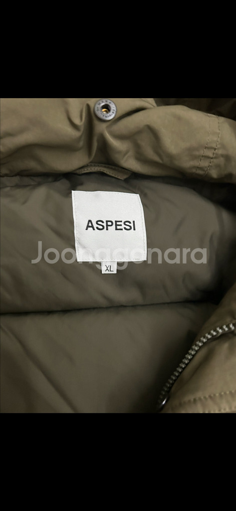아스페시 aspesi 후디드 다운 파카 팝니다--2