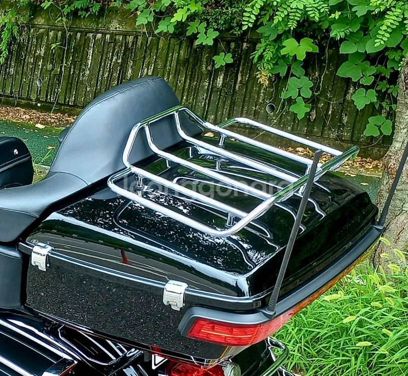 할리데이비슨 투어링용킹 투어백 짐받이 크롬 레일--0