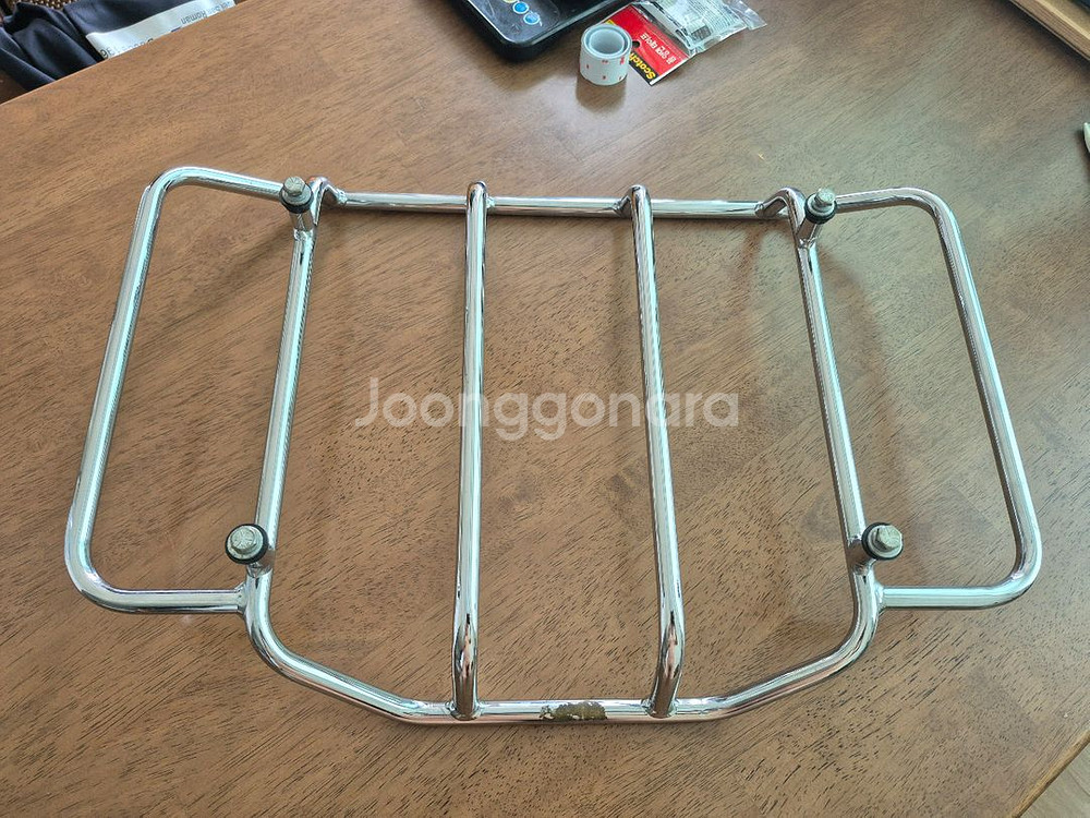 할리데이비슨 투어링용킹 투어백 짐받이 크롬 레일--3