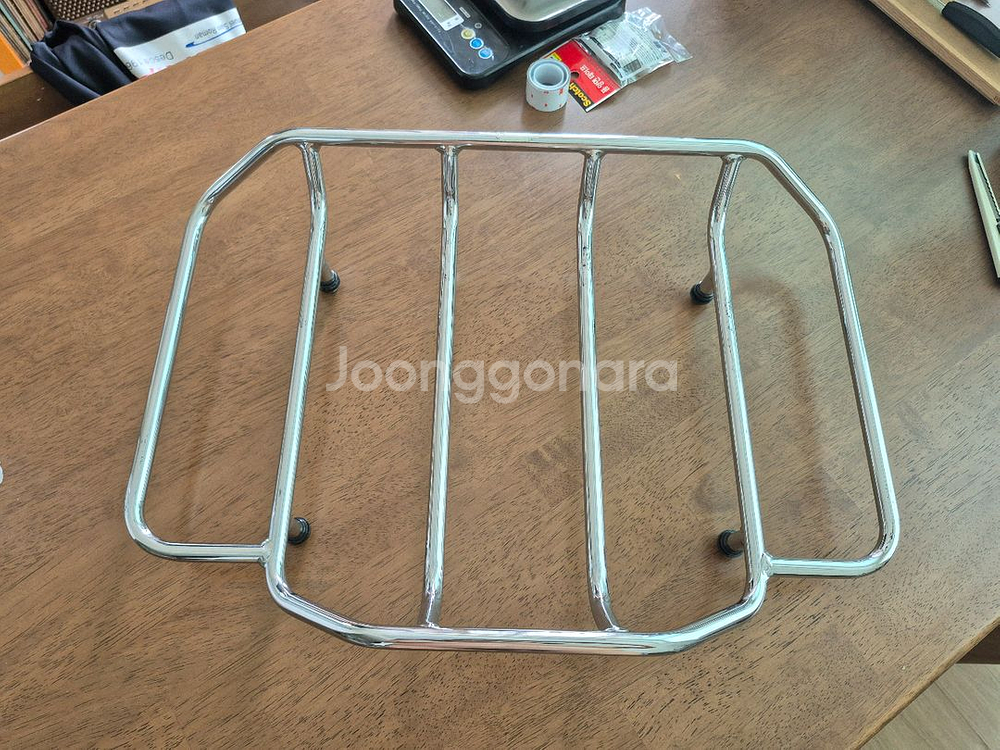 할리데이비슨 투어링용킹 투어백 짐받이 크롬 레일--2