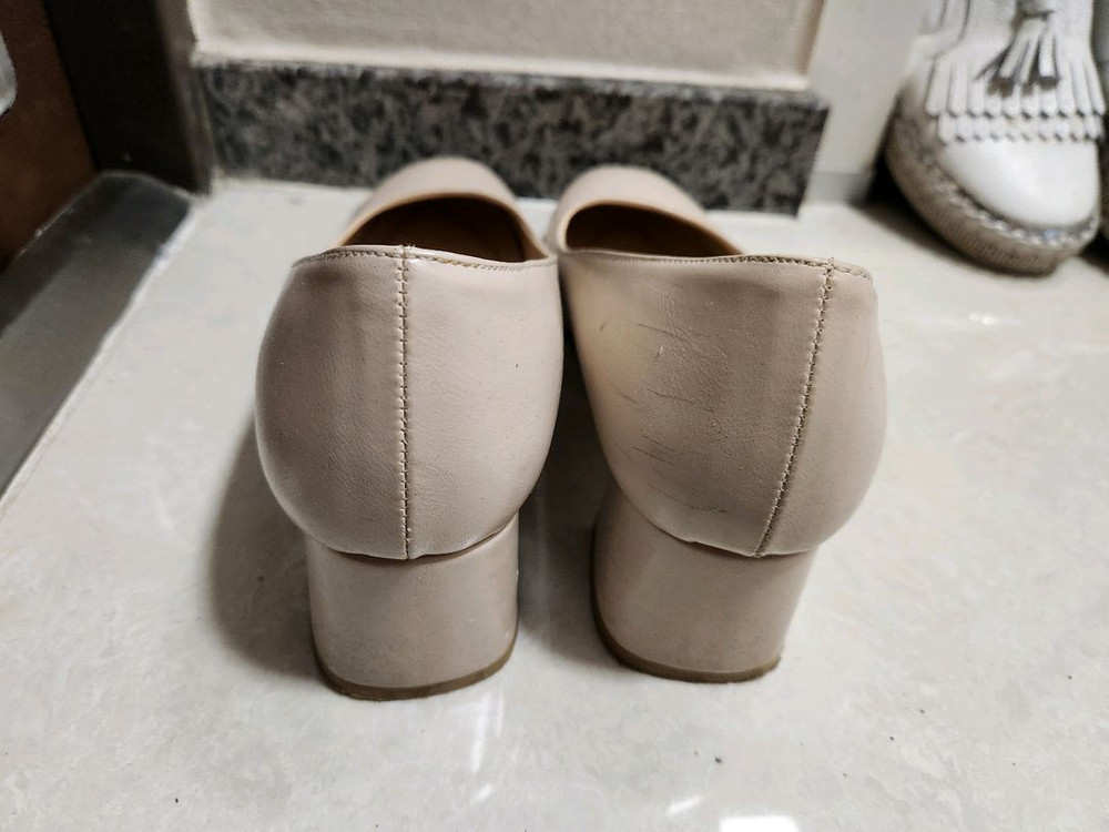 여자 크림베이지색 정장구두 250 이미지