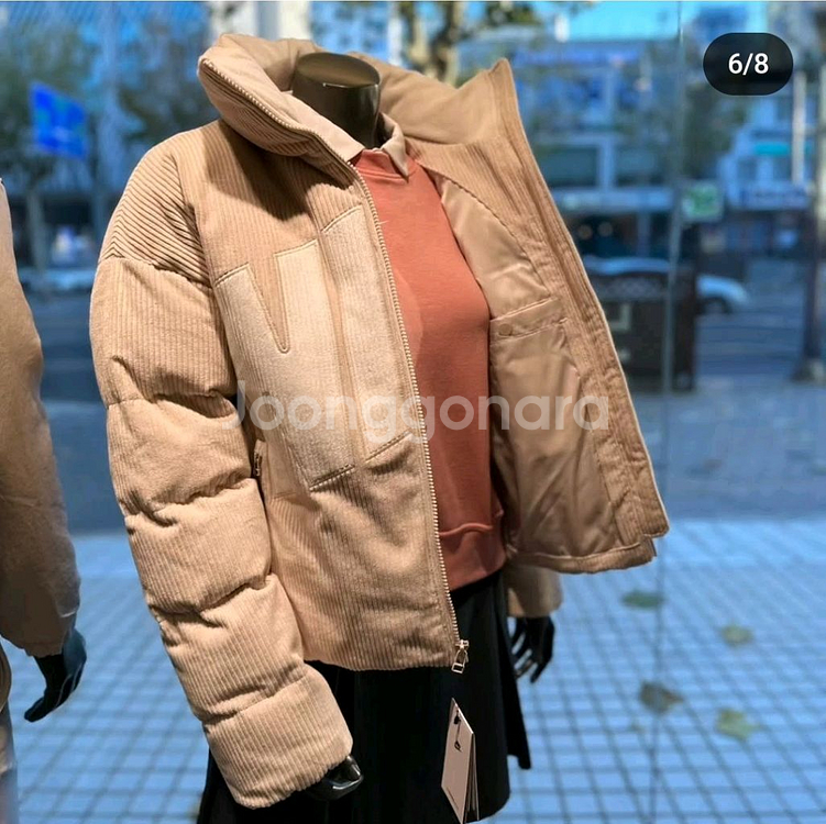 나이키 에센셜 오버핏 코듀로이 다운패딩 S--8