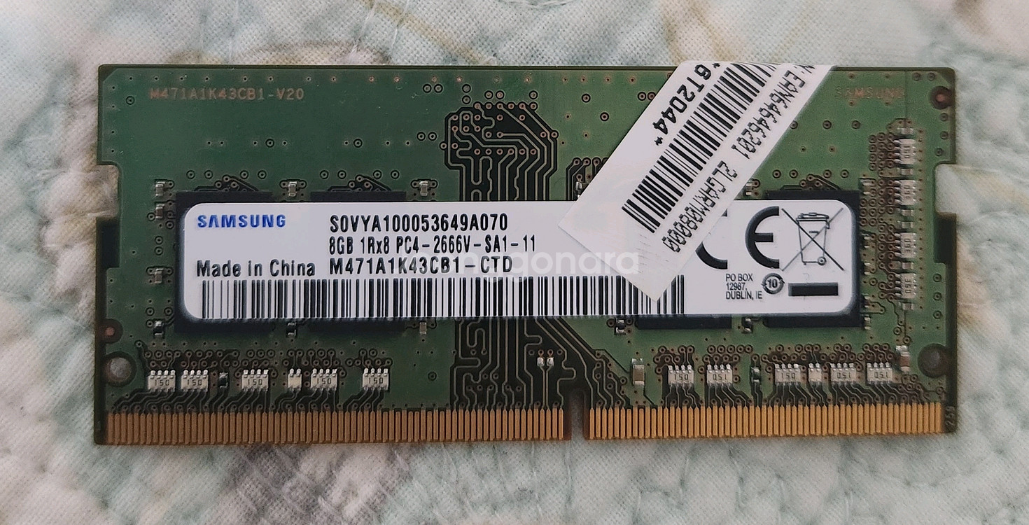 삼성 노트북 RAM DDR4 8G 2666v--0
