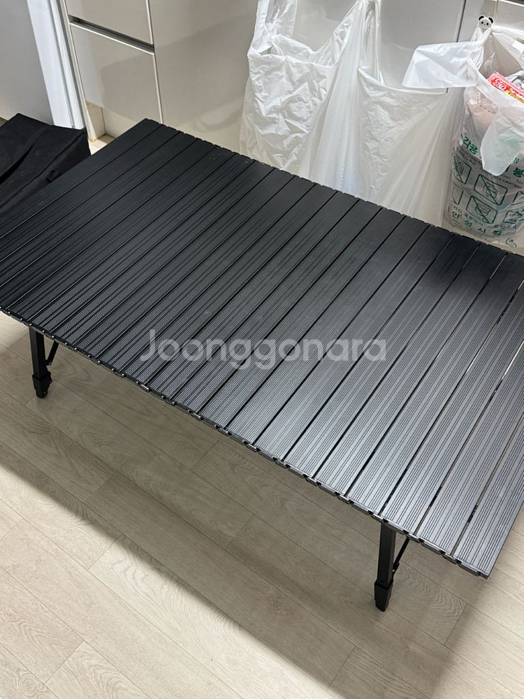 몬테라 마름 롤테이블 L 블랙 캠핑 테이블--0