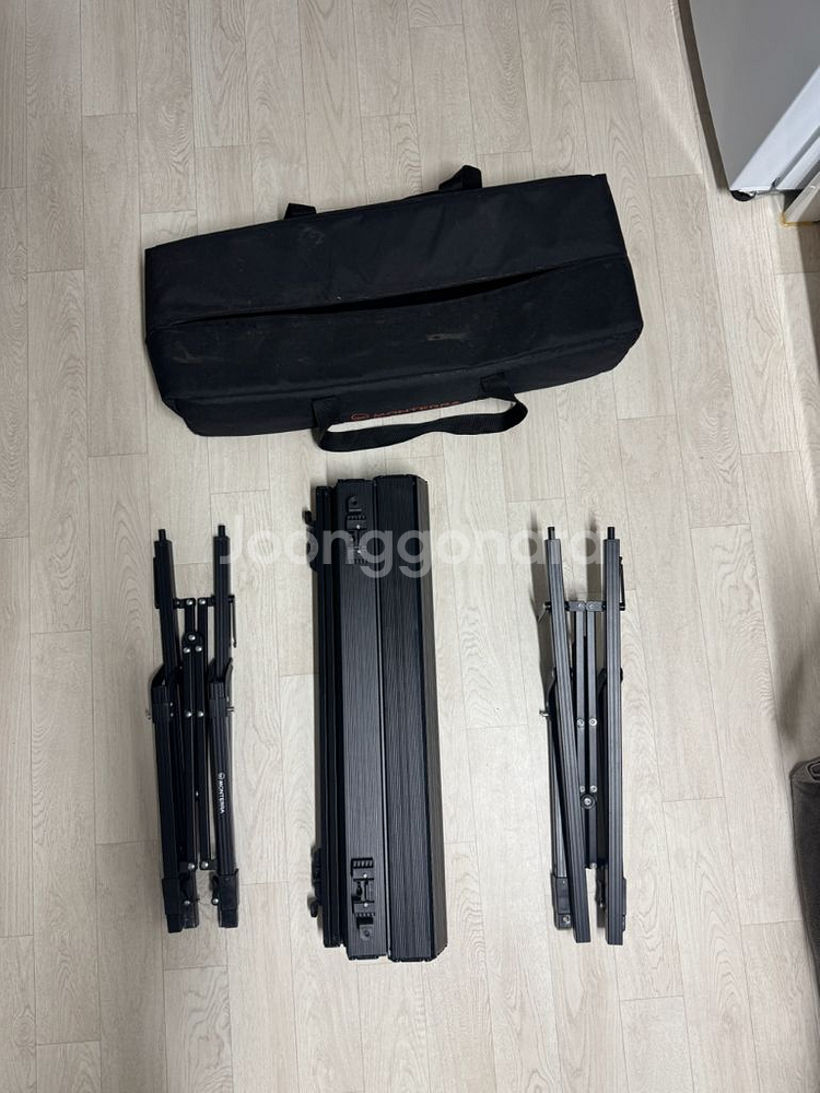 몬테라 마름 롤테이블 L 블랙 캠핑 테이블--2