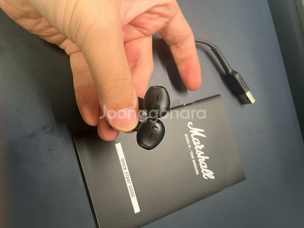 Marshall 마샬 마이너4 블루투스 이어폰--3
