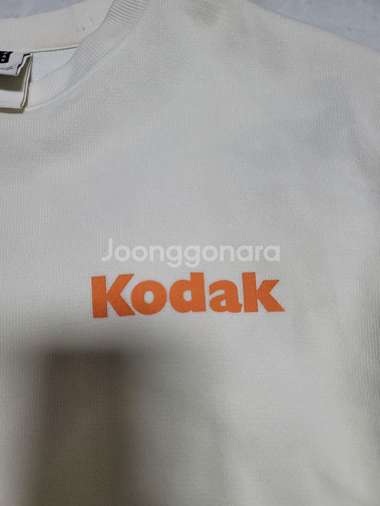 코닥 아이보리 맨투맨 여성 85 xs사이즈 상태굿--2