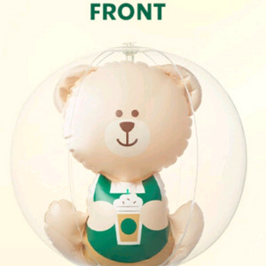 스타벅스 베어리스타 비치볼 새상품 여름휴가 바다 물놀이