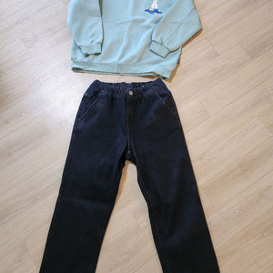 145 기모맨투맨 150사이즈 기모청바지