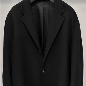 마마가리, 오버핏 핸드메이드 코트, 블랙, 50사이즈