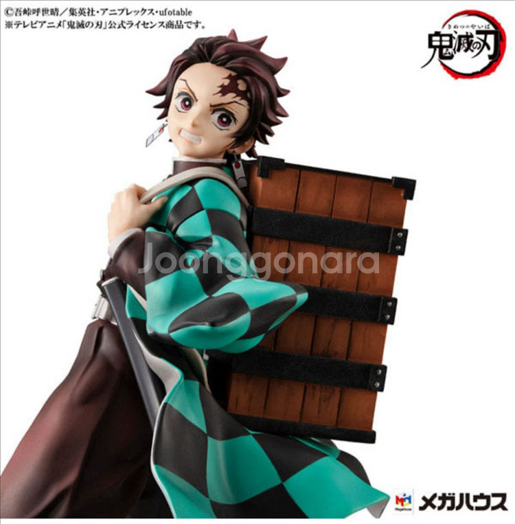 GEM귀멸의칼날 탄지로X네즈코 레진 귀칼피규어 급처(네--3