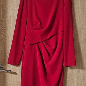 레드 롱슬리브 M사이즈 원피스