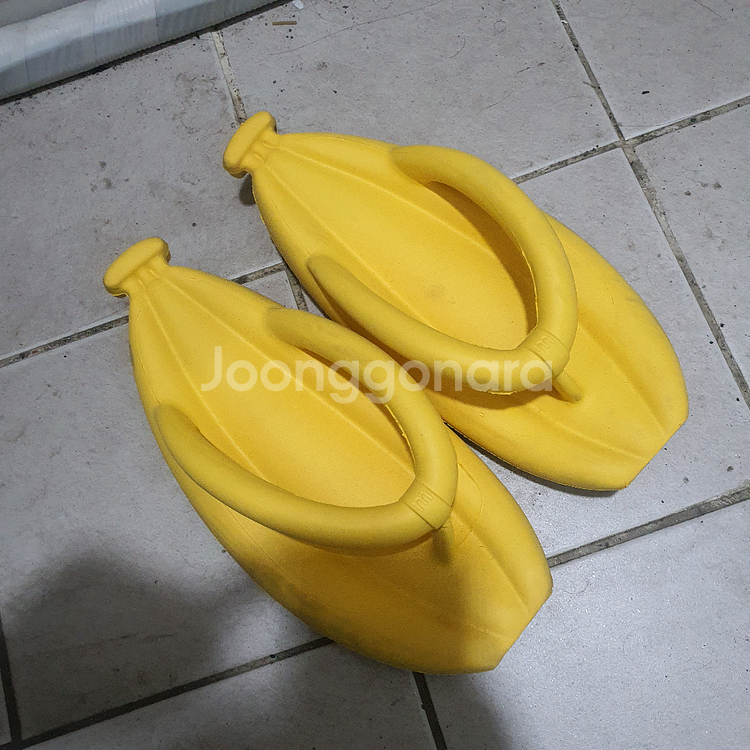바나나 EVA 슬리퍼 노랑 쪼리 실내화 야외화 240--3