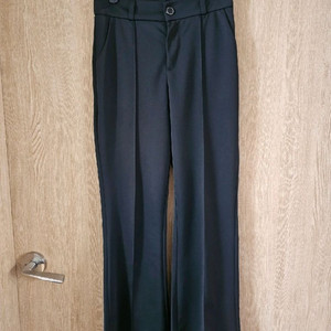 검정색 여성 기지 바지55사이즈